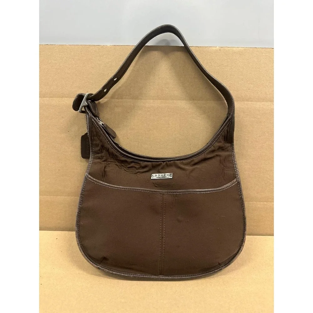 Vintage Coach Brown Ergo Hobo Leather Half‎ Moon Shoulder Bag